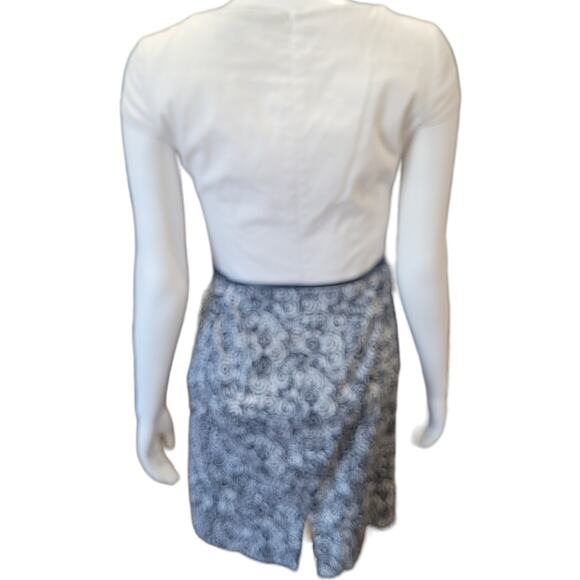 Alex Marie Belted Square Neck Dress 2P Career Minimalist Geometric Office Siren - Picture 5 of 10